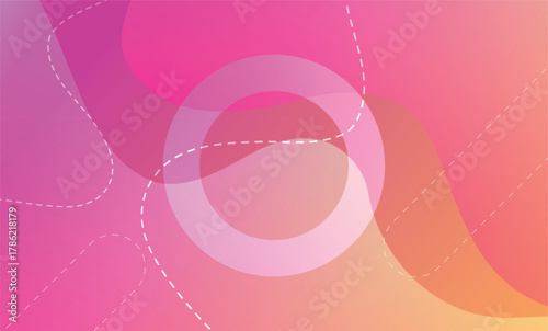 A vibrant abstract background featuring dynamic flowing shapes in motion, blending seamlessly into a colorful gradient backdrop. Smooth curves, layered forms, and fluid transitions create a sense of d
