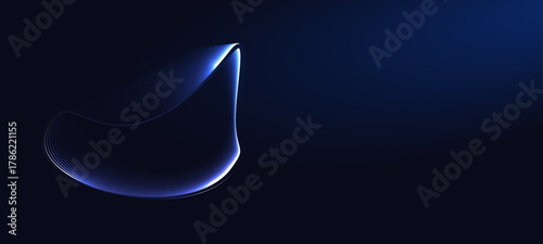 neon futuristic 3d sphere of blue purple glowing digital waves particles future technology concept engineering science abstract energy orb data innovations abstract blue background	