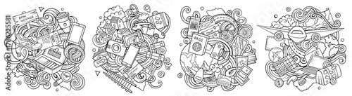 Vector illustration of travel and vacation elements