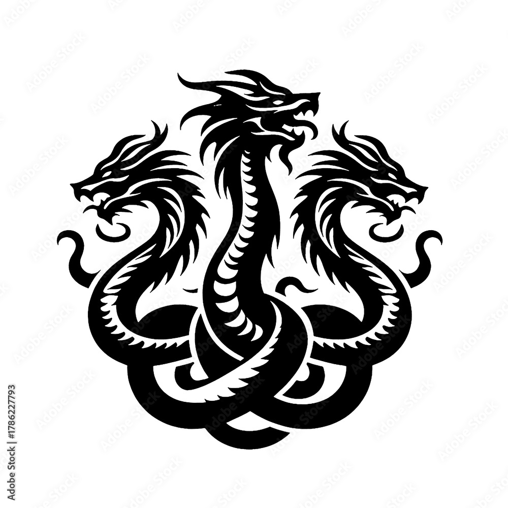 Fototapeta premium hydra tattoo design
