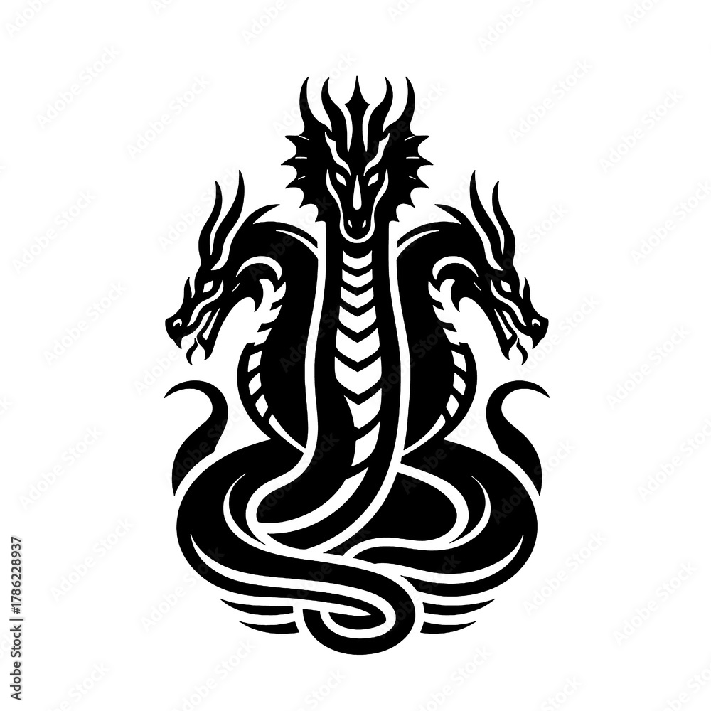 Fototapeta premium hydra tattoo design