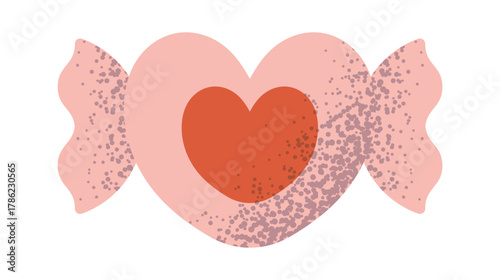 Heart shape candy romantic snack