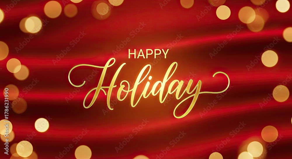 Naklejka premium Happy Holiday Season Celebration Wishes Beautiful Design