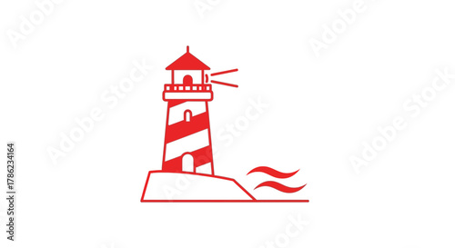 lighthouse icon vector illustration