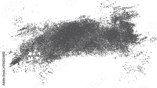 Abstract dark soil particles texture background for creative design and graphic illustration. White surface with dark dust particles texture for abstract background and artistic decoration. 