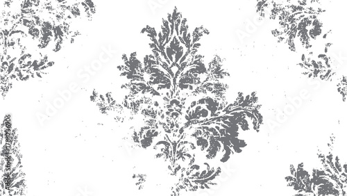 Antique floral ornament.  Quality resource for any project.
