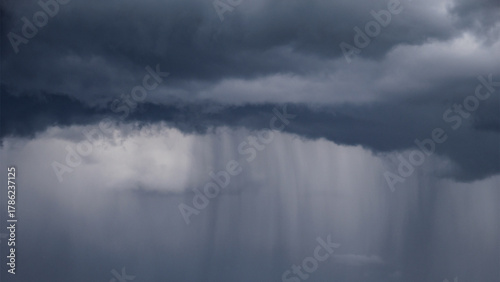 Fotografi Dark storm clouds symbol of climate change or turmoil