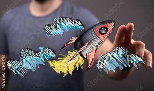 A creative illustration dep...