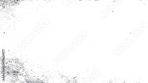 Overlay for interesting effect and depth. Isolated on white background. Grunge background black and white. 