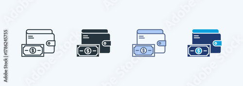 Wallet Multiple Style Icon Collection