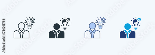 Entrepreneur Multiple Style Icon Collection