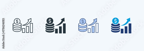 Profit Multiple Style Icon Collection