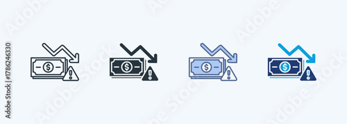 Money Loss Multiple Style Icon Collection