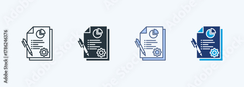Business Plan Multiple Style Icon Collection