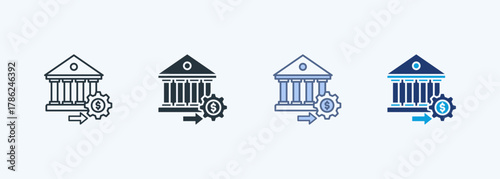 Bank Payment Multiple Style Icon Collection