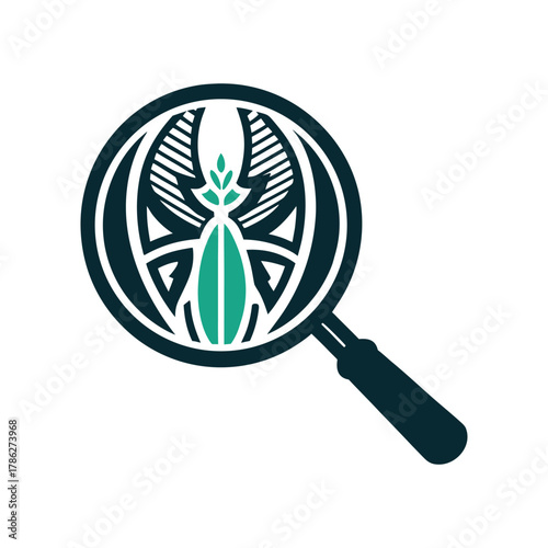 Magnifying Glass with Plant Genetic Icon Vector Icon Set of Various Transportation Vehicles