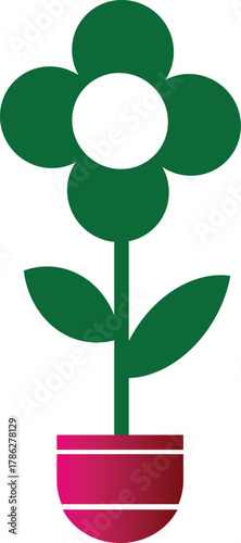 Flower in a pot icon