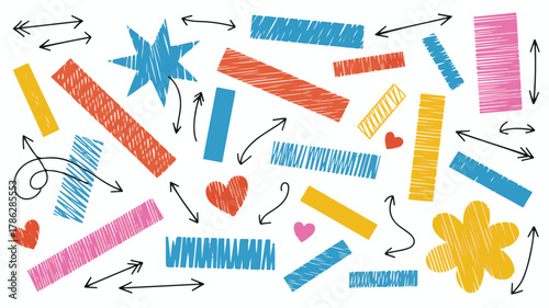 Vector set of scissors icons and symbols illustration