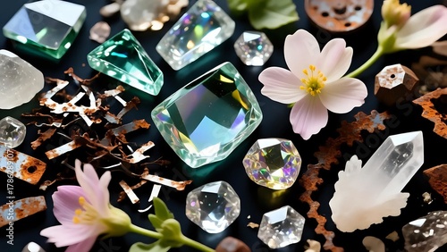 Wallpaper Mural A collection of natural and geometric elements. Torontodigital.ca