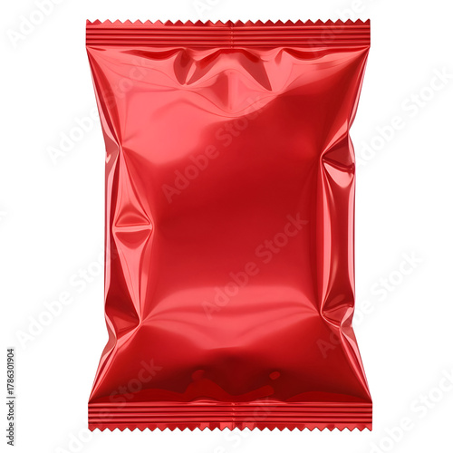 Wallpaper Mural Shiny red package of unknown contents ready for consumption or sale. Torontodigital.ca