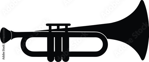 A traditional trumpet silhouette 