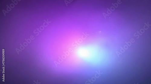 Soft purple and blue light tunnel expands slowly toward bright white center creating sense of depth and motion in minimal futuristic abstract background