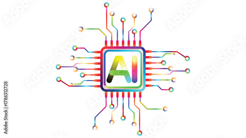 Embrace future tech innovation with vibrant AI circuit board design for cutting edge technology solutions and modern digital transformation initiatives