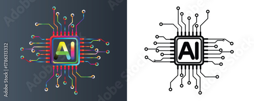 Embrace future tech innovation with vibrant AI circuit board design for cutting edge technology solutions and modern digital transformation initiatives