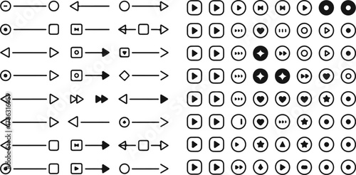 Arrow and Button Icons Set