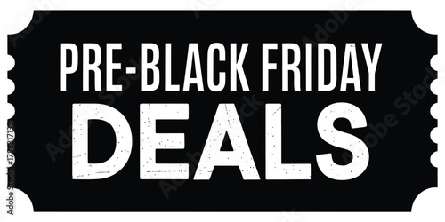 Pre black friday deals announcement graphic