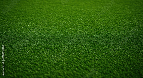 A vibrant green artificial turf texture filling the frame, perfect for landscaping and year-round outdoor sports fields or decorative areas ,uniform ,playground ,texture