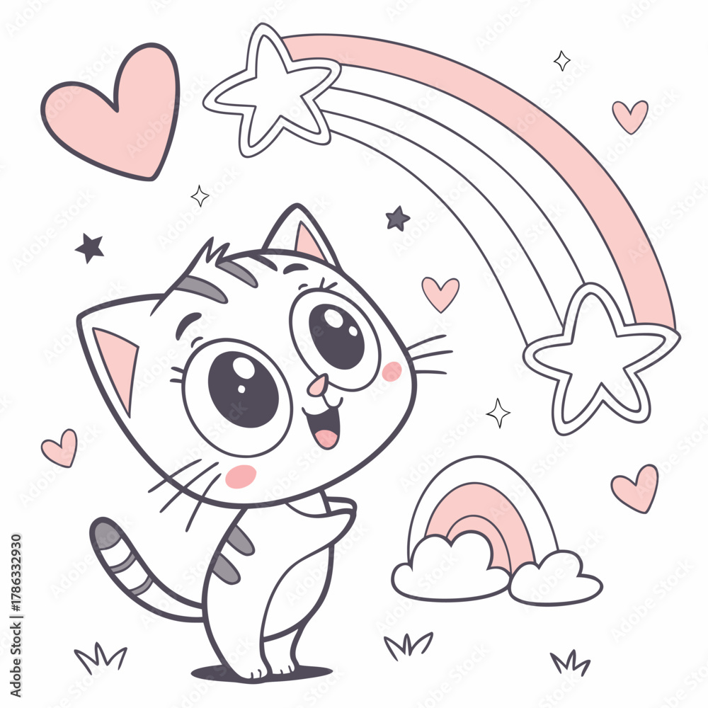 Obraz premium Cute Animal Cartoon Vector