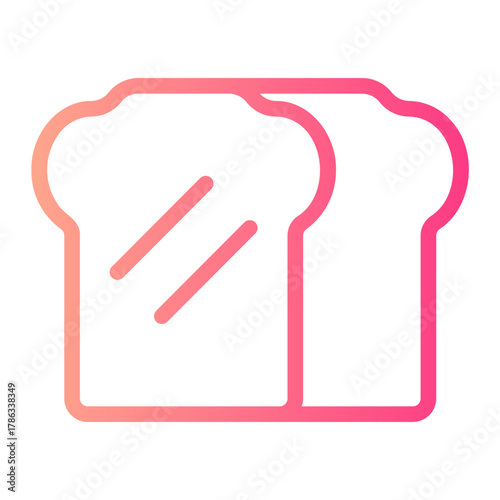 bread gradient icon