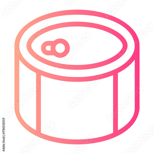 canned food gradient icon