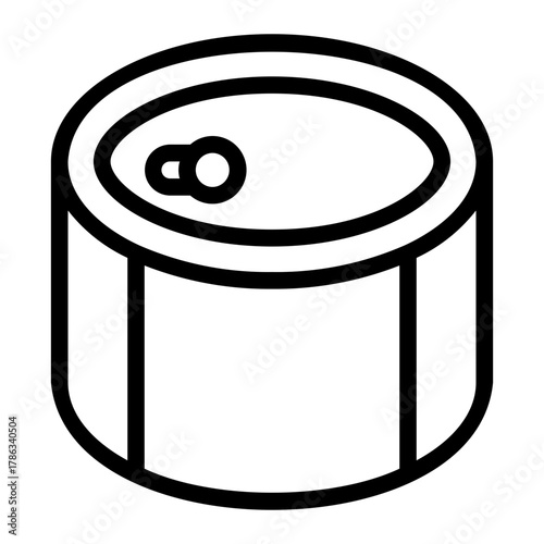 canned food line icon