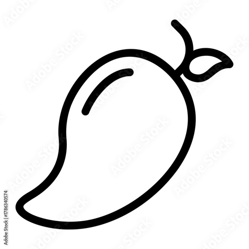 mango line icon