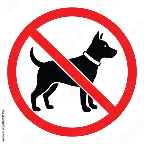 No dogs allowed sign
