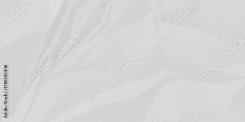 Abstract white paper crumpled panorama white wrinkled paper texture background, crumpled pattern texture fabric scrapbook...	
