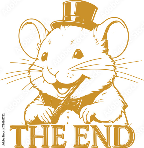 Elegant Mouse Conductor Finale Illustration