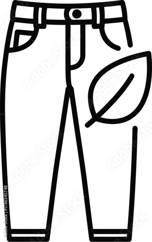 Sustainable jeans made with ecofriendly material