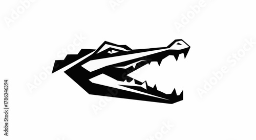 Animal Logo Vector Set, Wildlife Mascot Silhouette, Animal Head Illustration Design
