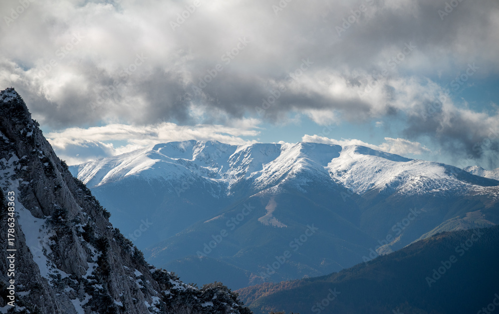 Obraz premium mountain landscape with clouds