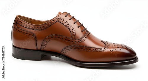 Wallpaper Mural Classic brown leather mens brogue shoe elegant formal footwear Torontodigital.ca