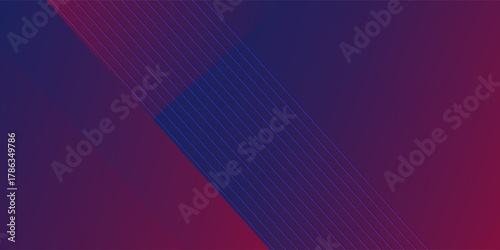 Abstract blue red banner geometric shapes background. Vector abstract graphic design banner pattern presentation background web template.