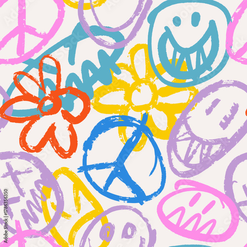 Grunge marker designs