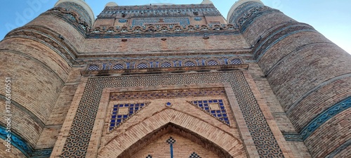 The Tomb of Shah Rukn-e-Alam located in Multan, Punjab, Pakistan, is the mausoleum of the 14th century Punjabi Sufi saint Sheikh Rukn-ud-Din Abul Fateh. historical building in Multan. 4K Footage.
