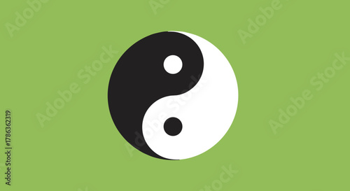Harmony and Balance Yin Yang Symbol Representing Duality and Complementary Opposites isolated on transparent background