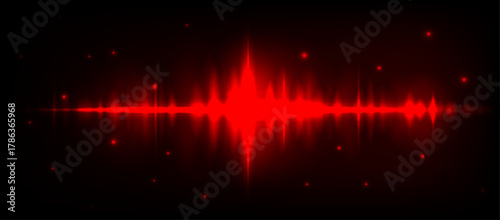 Abstract Background with Glowing Red Lines, Ray Shining Border, Bright Glowing Streaks, Glowing Sparks, Shining Border, Moving Light Streak Ray, Neon Effect, Vector