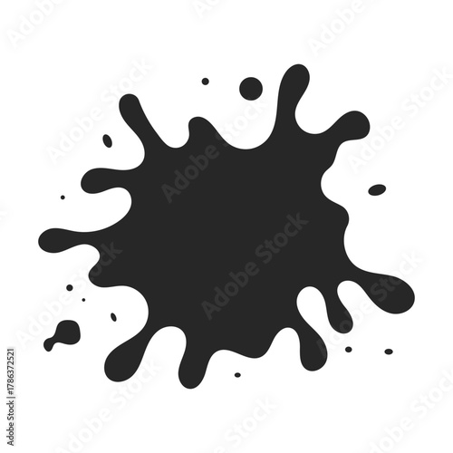 paint blot vector flat icon