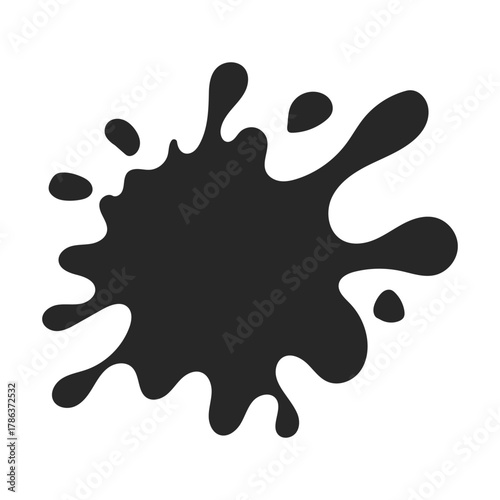 paint blot vector flat icon